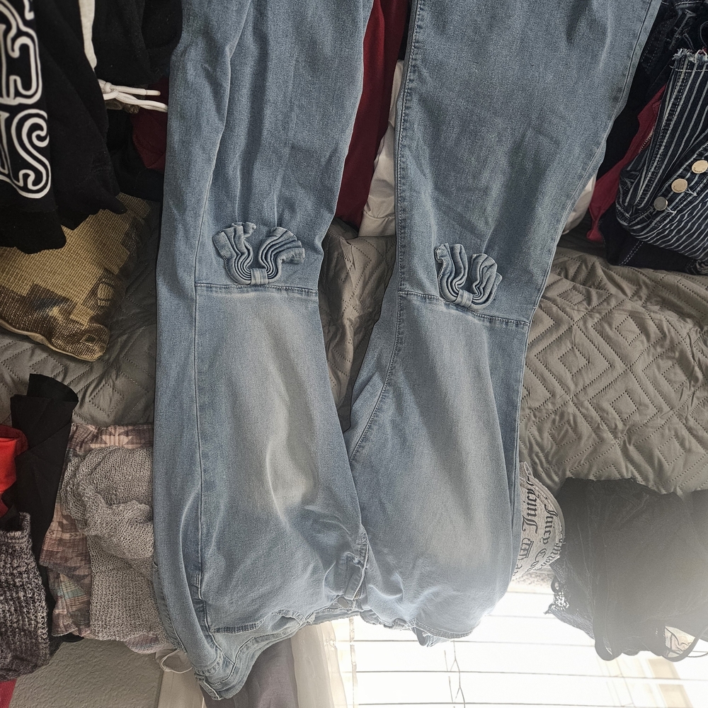 SHEIN Light Blue Boyfriend Jeans